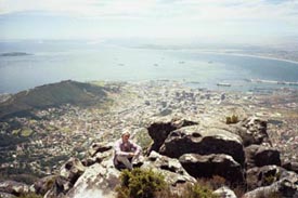 Utsikt över Kapstaden uppifrån Table Mountain